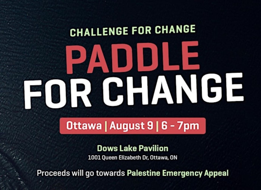 Muslim Young Professionals Ottawa (MYPO)'s Paddling Adventure for Palestine!